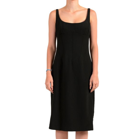 Dolce & Gabbana Women's Black Pencil Dress US L IT 44 - Picture 1 of 6